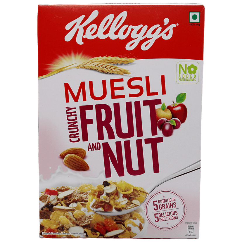 Kelloggs Muesli Fruit & Nut, 500 G Carton