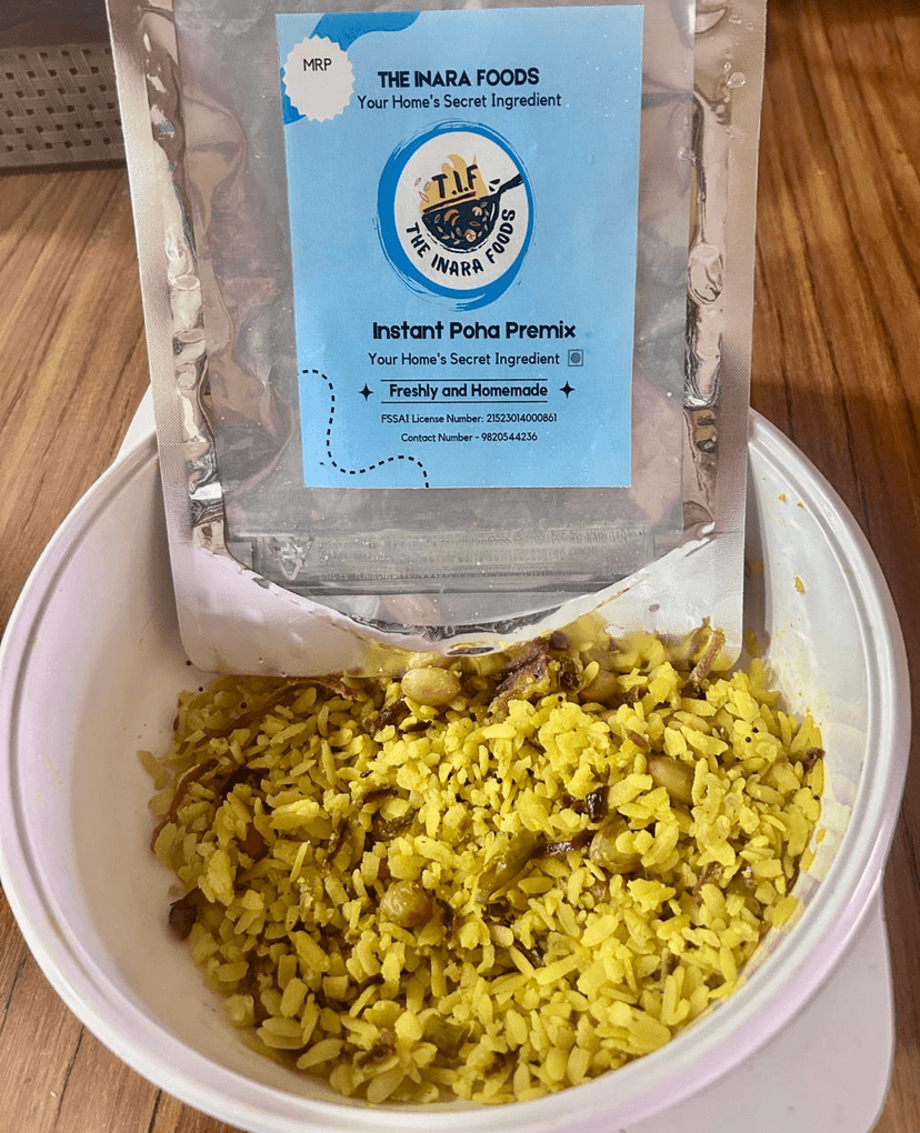 The Inara Foods Instant Poha Premix (100g) | Freshly & Homemade | Quick Breakfast