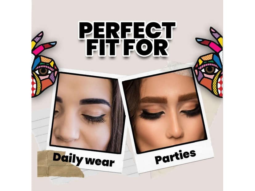 MARS Fabulash Eyelashes for Women, Lightweight False Eye Lashes, Synthetic Hair and Lightweight, Easy to Fits in Any Eye shape - 09-JUST ENOUGH DRAMA view 2