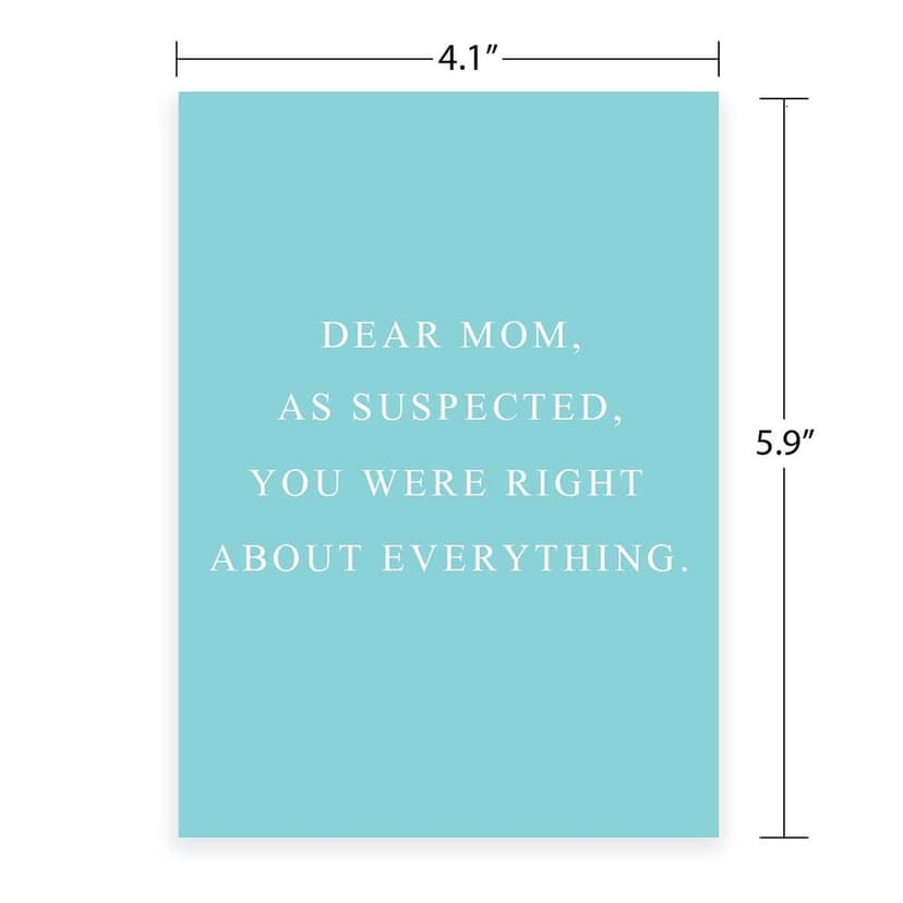 Rack Jack mother's day funny greeting card - mom is always right view 5