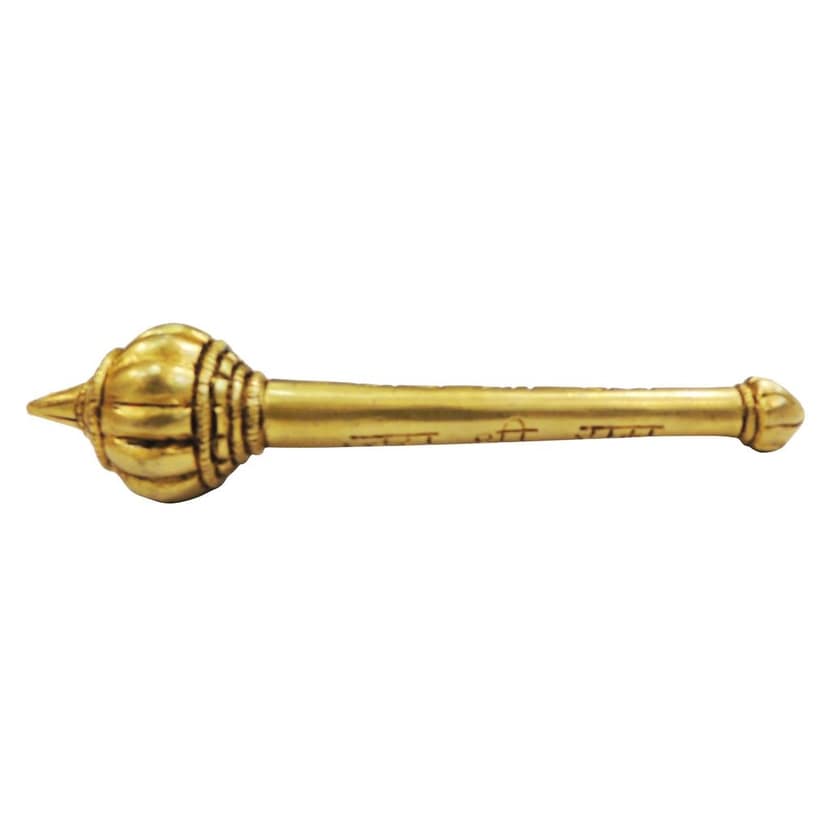 Premium Brass Hanuman Gada Statue, Height : 1.5 Inch (BSMAS1864 G) view 4