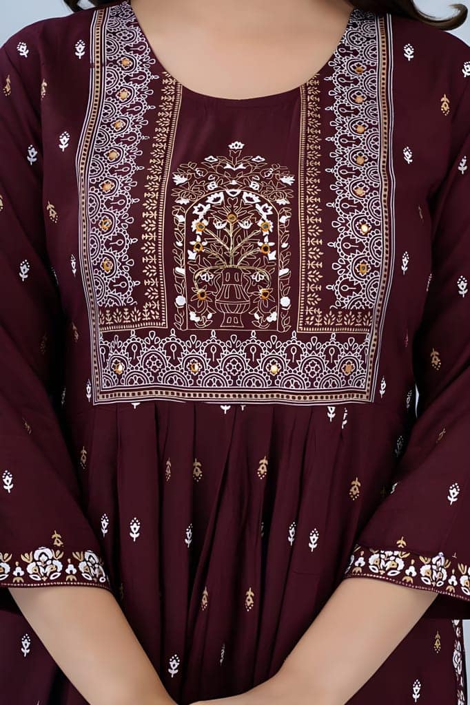 Stylish Kurti for Women | Elegant Ethnic Wear | Casual Daily Wear | Comfortable Regular Fit Kurti view 2