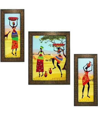 Indianara Synthetic Painting With Frame