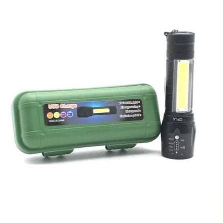 Portable COB LED Flashlight Torch with Protective Storage Case for Home, Outdoor and Emergency Use view 3