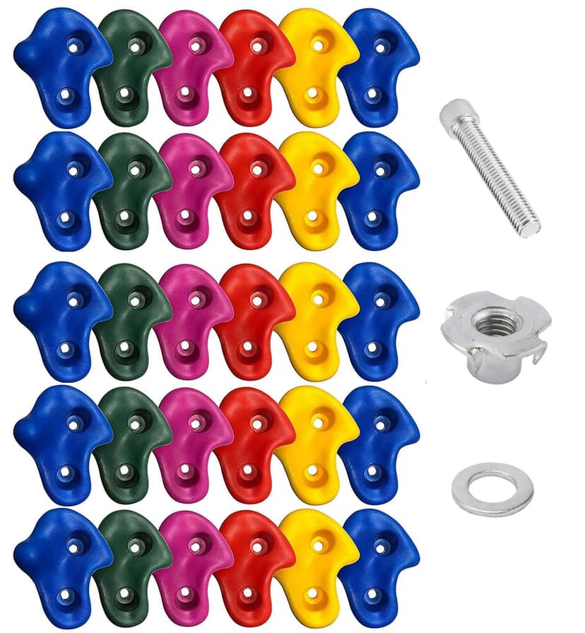 Reznor Premium Climbing Holds Set for Rock Climbers - Durable Stone-Inspired Grips