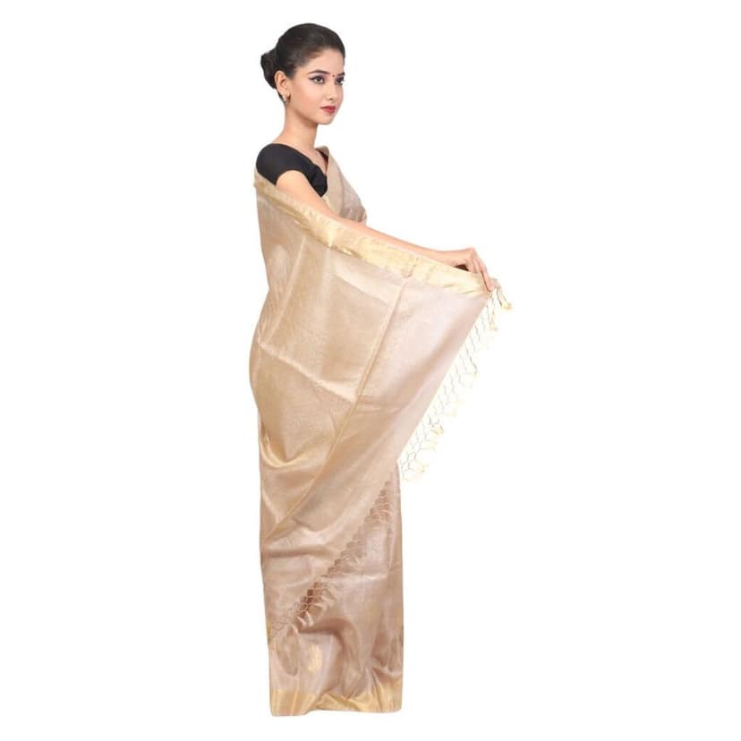 HANDLOOM KOSA SAREE WITH BLOUSE (SKU - 1ST103081220 SAREE- 158) view 3