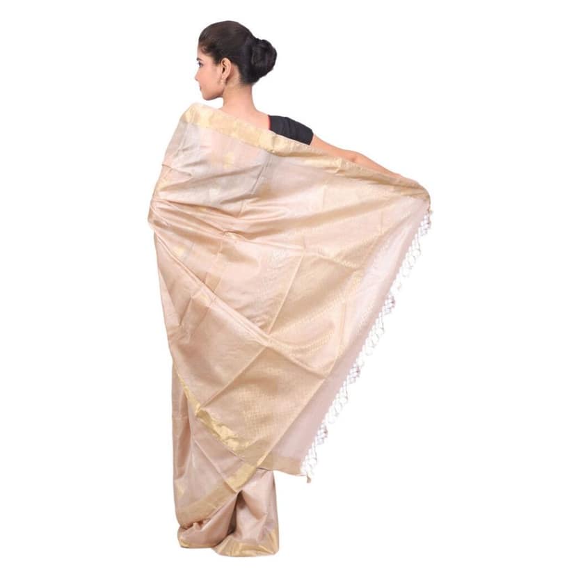 HANDLOOM KOSA SAREE WITH BLOUSE (SKU - 1ST103081220 SAREE- 158) view 4