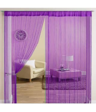 Homefab India Others Semi-Transparent Eyelet Long Door Curtain 9ft (Pack of 2) - Green