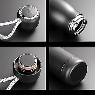 Solo Gift Customized Stainless Steel Water Bottle|Personalized Water Bottle|Gifts For Boyfriend/Girlfriend|Water Bottles For School|Pack Of 1|Corporate Gifts Black-500 Ml (B0Cr7Qwsrt) view 8