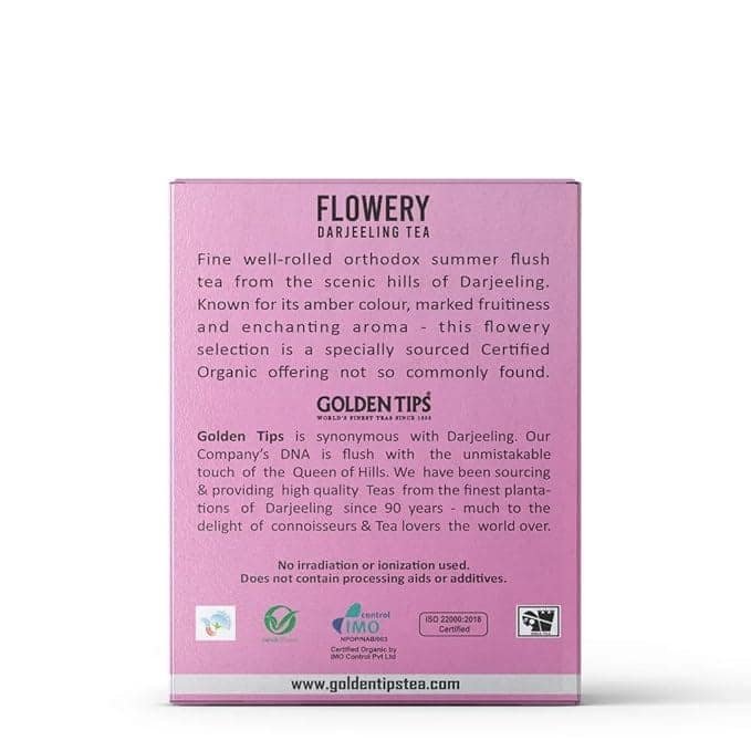 Golden Tips Flowery Organic Loose Leaf Darjeeling Black Tea (100 gm - 50 cups) view 3