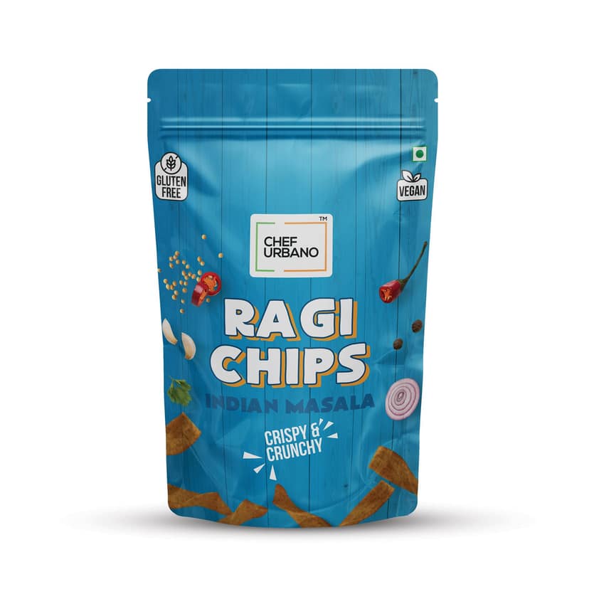 Chef Urbano Combo Chips Ragi Indian Masala Pouch 85 Gms Pack Of 2 view 5