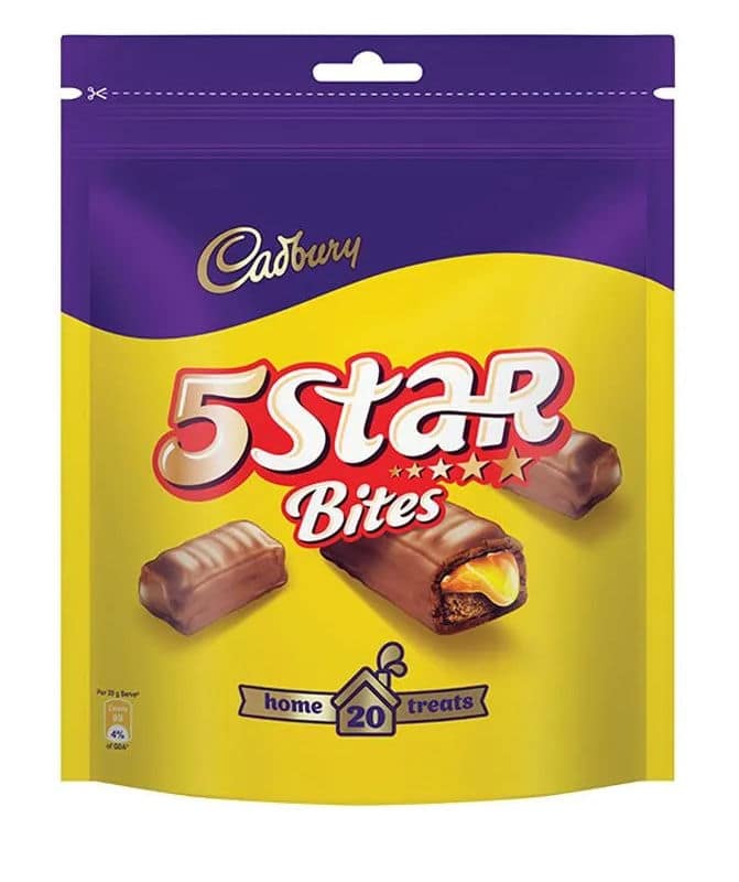 Cadbury 5 Star Chocolate Home Pack, 200 gm