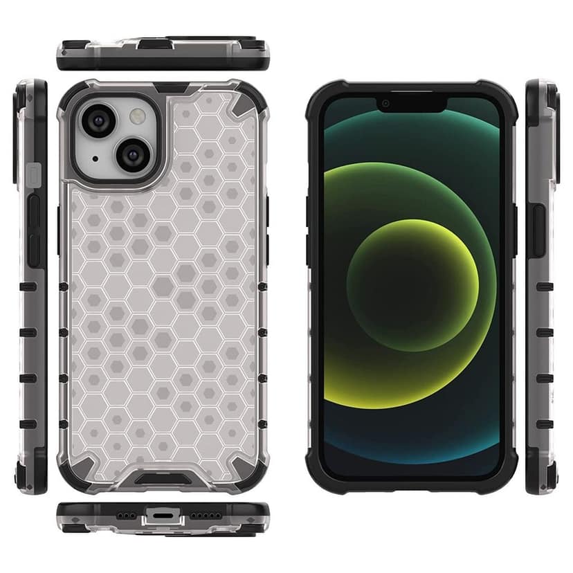 Faircost for Apple iPhone 14 Hybrid Shockproof Back Cover Hard Outside Soft Inside- (Polycabonate::Transparent) view 3