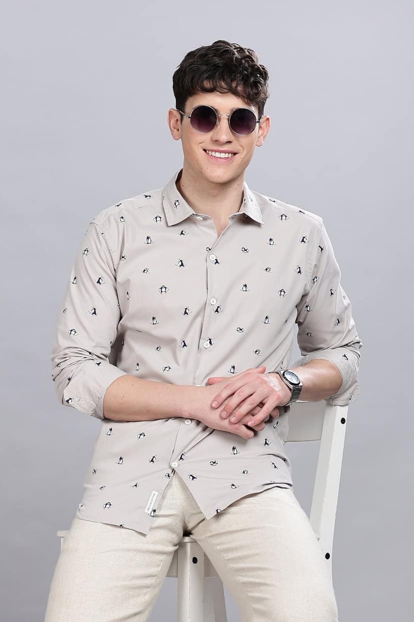 Ski Pingvin Printed Shirt view 2