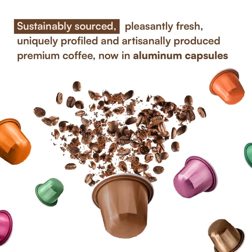 Chocolate Coffee Pods |Nespresso Compatible | Biodegradable Capsules | AAA Grade Beans view 4