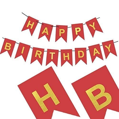 Happy Birthday Banner for Birthday Celebration of Kids and Adults