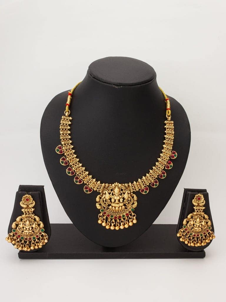 Morison Timeless Gold Necklace Set with Earrings Elevate Your Style view 3