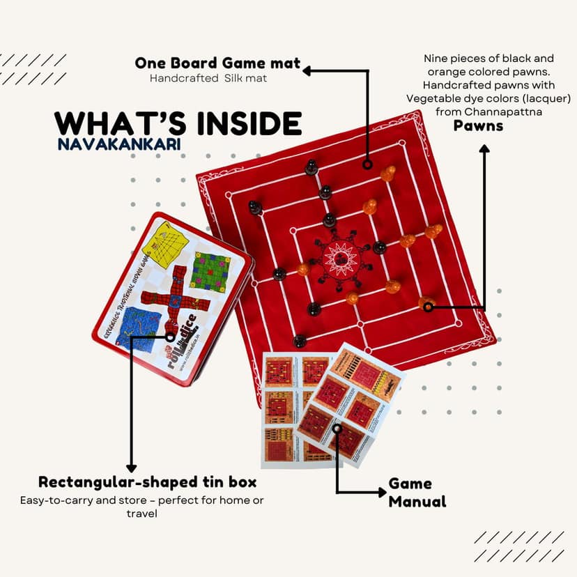 Navakankari - Traditional Board Game (pack of 2) view 2