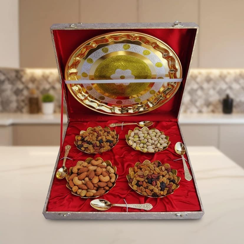 Brass Kamal Bowl Set Of 9 Pcs (BMAS237 A)