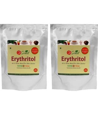 So Sweet Erythritol 100% Natural Sweetener 500gm for Diabetes - Sugar free (Pack of 2) (250 Each)