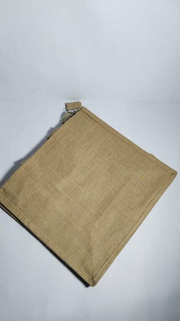 Natural Jute Tote Bag view 4