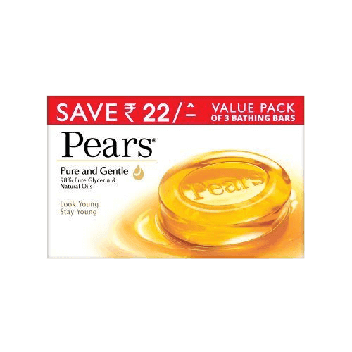 Pears Bathing Soap Pure & Gentle 3 x 125g