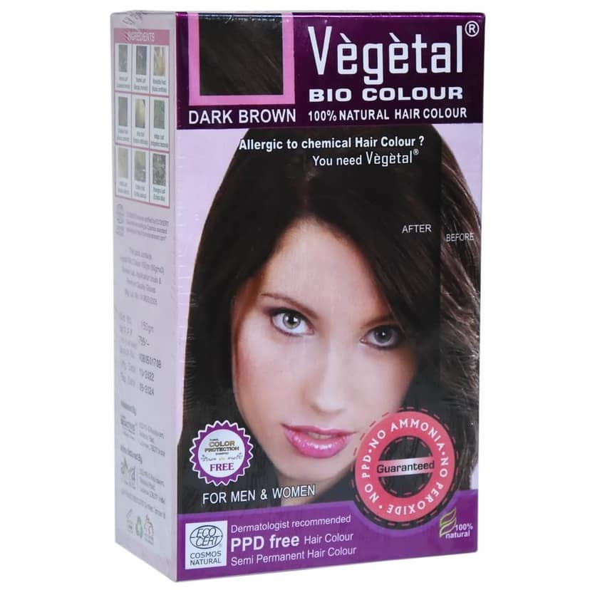 Vegetal Bio Hair Colour, 150g - Dark Brown view 3