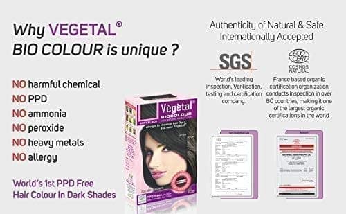 Vegetal Bio Hair Colour, 150g - Dark Brown view 4