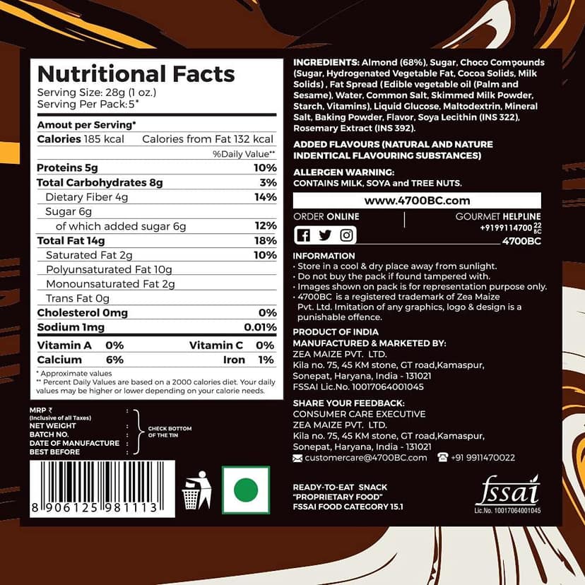 4700BC Tuxedo Chocolate Almonds view 2