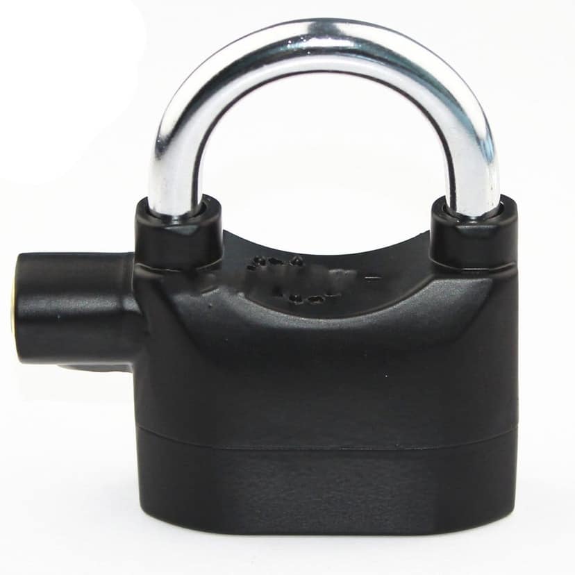 Loud Siren Hardened Steel Alarm Anti Theft Security Door System Padlock (110Db, 10 mm) view 7