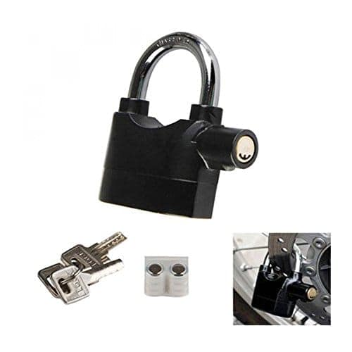 Loud Siren Hardened Steel Alarm Anti Theft Security Door System Padlock (110Db, 10 mm) view 8