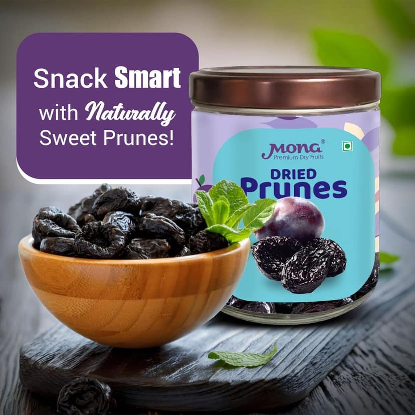 Mona Premium Dried Prunes - Natural, Sweet & Fiber-Rich Dry Fruit view 5