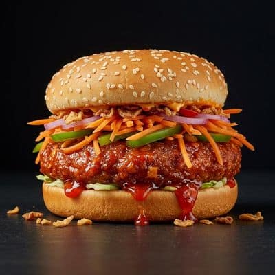 Schezwan Burger