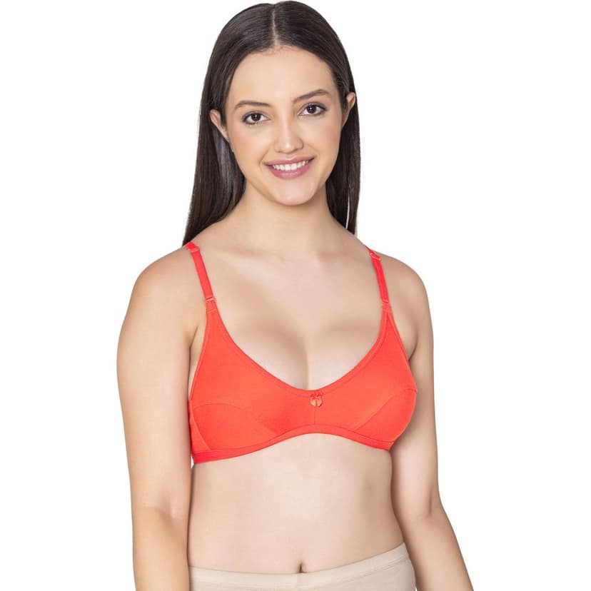 Bodycare polycotton wirefree convertible straps comfortable non padded bra-1531BB view 2