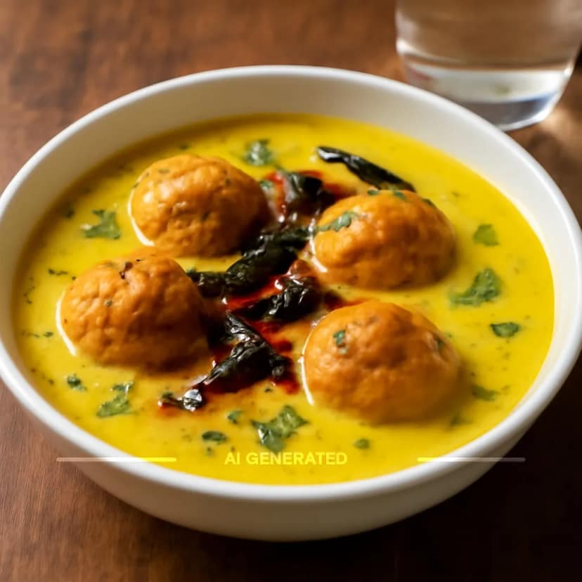 Punjabi kadhi pakoda