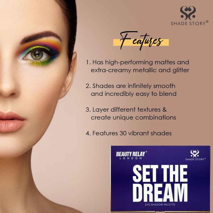 Shade Story Set The Dream Eye Shadow Palette With 30 Shades view 5