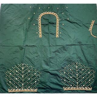 RR FABRIC Cotton Silk Self Design Blouse Material