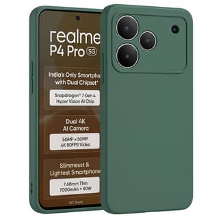 V3Deals Silicone Back Cover Case for Realme P4 5G | Anti-Fingerprint Soft Touch | Slim Protective realme p4 case | Shock Absorbent Corners