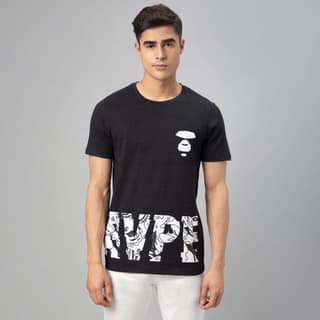 FTX Men Printed Round Neck Half Sleeve Tshirt