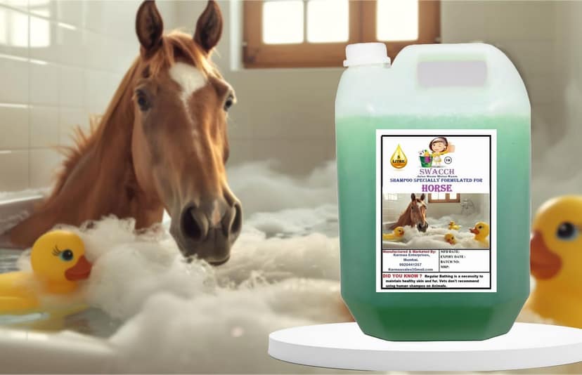 Swacch Shampoo Specially Formulated for Horse (5 Litre) Neem Alovera view 2