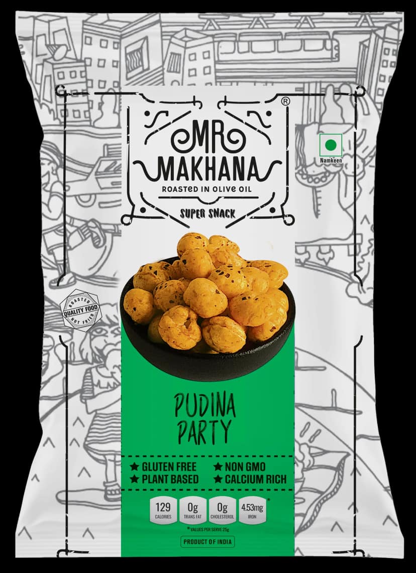 Mr Makhana Pudina Party Roasted Makhana 21 g Healthy Snack view 3