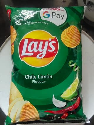 Lays Potato Chips Chile Limon Flavour Crunchy Snacks
