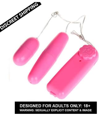 Double Egg Vibrator Female Masturbator Vibrating Egg Remote Control G-Spot Massage Couple Vibrator- CRAZYNYT