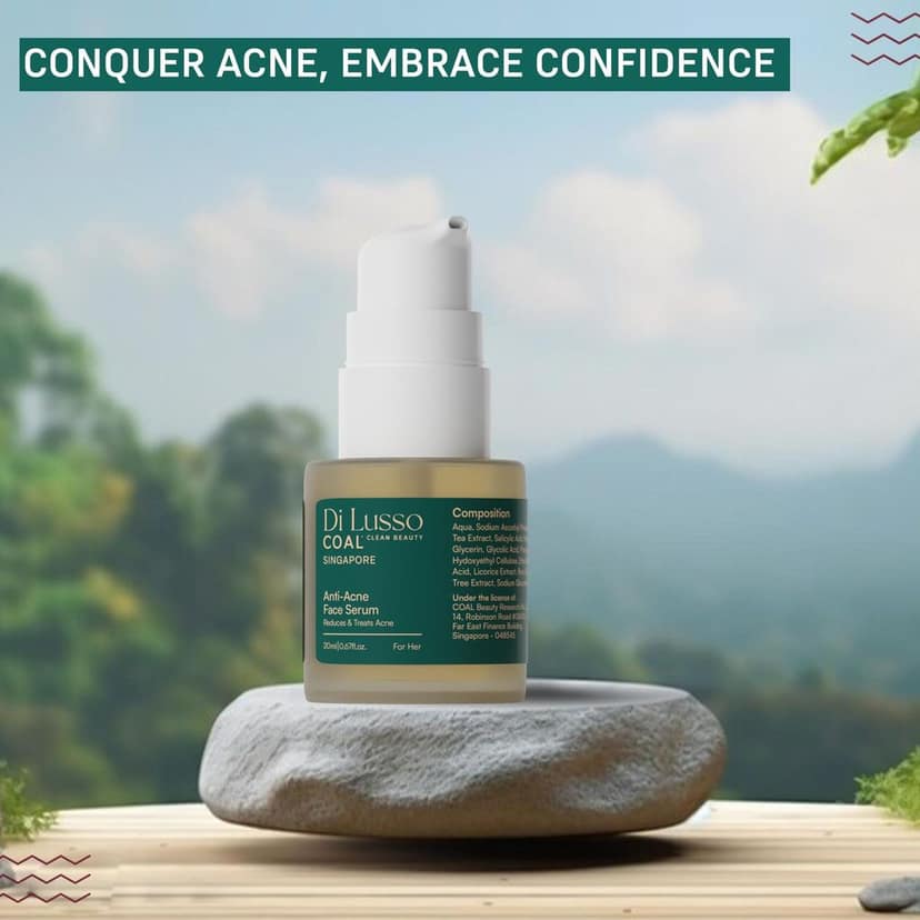 COAL Clean Beauty Anti-Acne Face Serum with Green Tea Extract | Reduces & Treats Acne | Women | All Skin Types | 20ml view 7