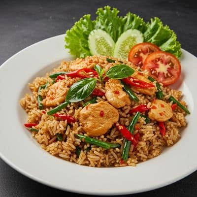 Basil Chicken Fried Rice