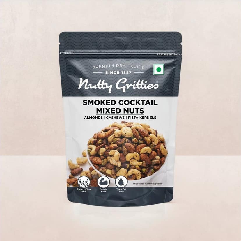 Nutty Gritties Smoked Cocktail Mixed Nuts