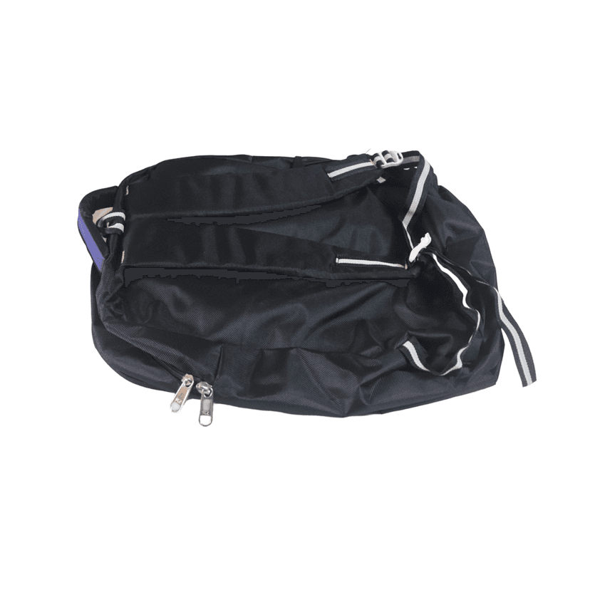 Black and Blue Polyester Casual Backpack for Men and Women view 2