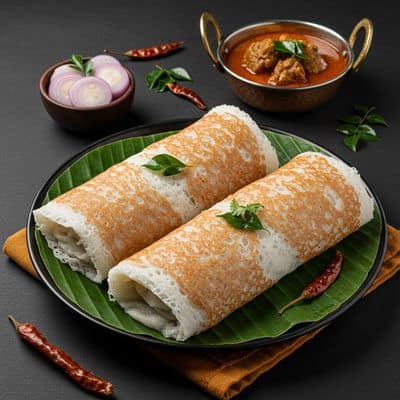 Idiyappam (3 Piece) With Erachi Curry