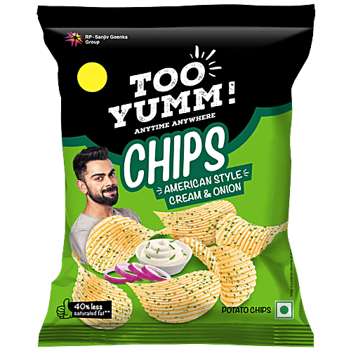 Too Yumm! Potato Chips - American Style Cream & Onion, 45 g