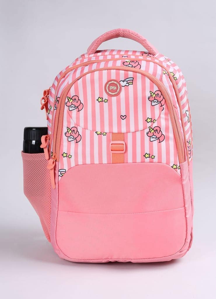 PB Pearlbags Polyester Water Resistant Casual Backpack With Laptop Sleeve For School,college & Office For Boys and Girls,Men & Women